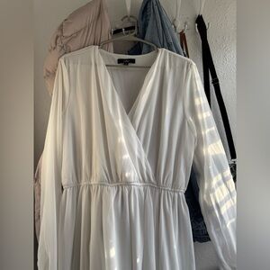 Lulu’s white long sleeve dress